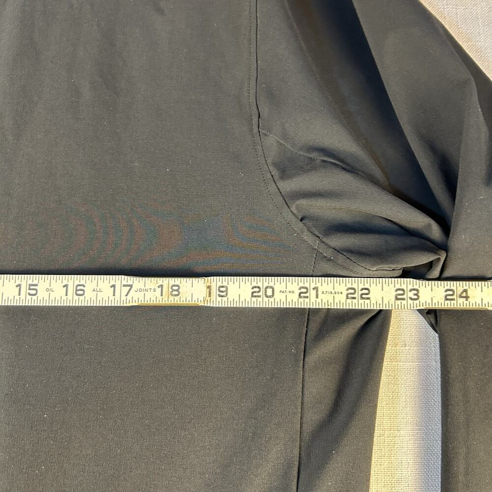 Greg Norman Golf Jacket Mens Large Full Zip Performance Shark Black Mock Collar - Picture 3 of 9